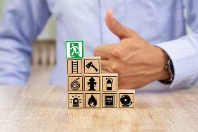 Fire safety services. Ensure your business is fire safe. Thumbs up.